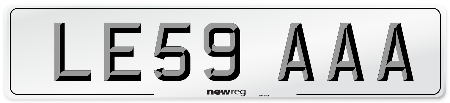 LE59 AAA Number Plate from New Reg